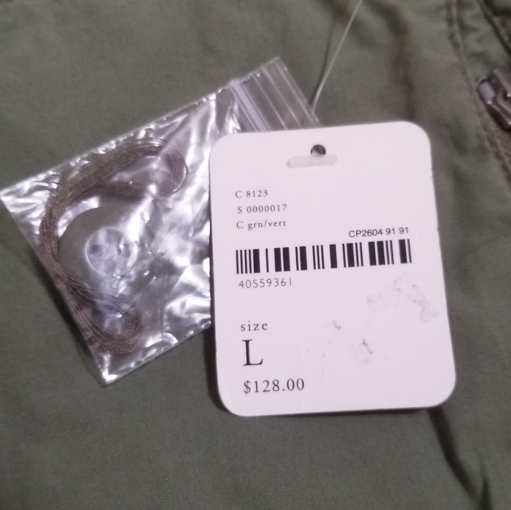 Free People NWT Army Green Crop Pants - Picture 5 of 8